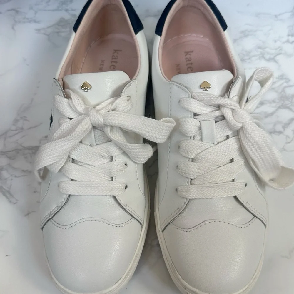 Kate Spade Fez White and Blue Sneakers - Picture 11 of 14